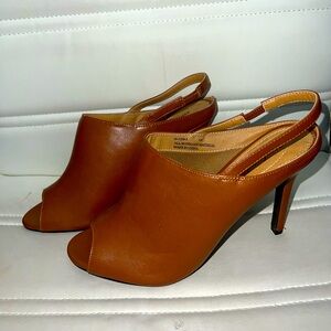 Mule slingbacks - leather